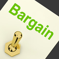 Image showing Bargain Switch Shows Discount Promotion Or Markdown