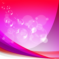 Image showing Bubbles Background Means Soapy Sparkles And Joyfulness