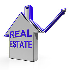 Image showing Real Estate House Means Selling Or Buying Land And Property