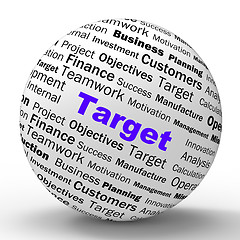 Image showing Target Sphere Definition Means Business Goals And Objectives