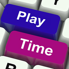 Image showing Play Time Keys Show Playing And Entertainment For Children