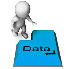 Image showing Data Key Means Computer Information And Files