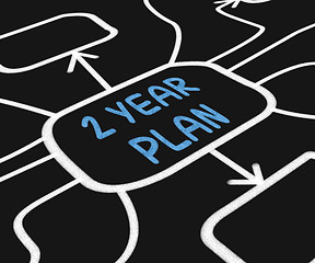 Image showing Two Year Plan Diagram Means Program For Next 2 Years