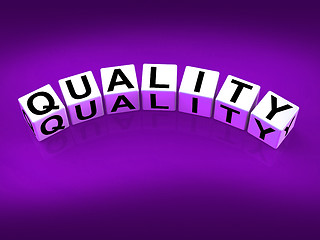 Image showing Quality Blocks Mean Qualities Traits and Aspects