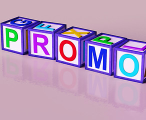 Image showing Promo Blocks Mean Special Reduced Price Or  Off