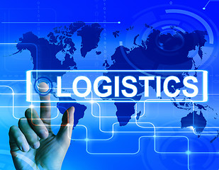 Image showing Logistics Map Displays Logistical Strategies and International P