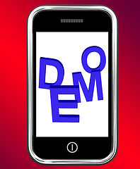 Image showing Demo On Phone Shows Development Or Beta Version