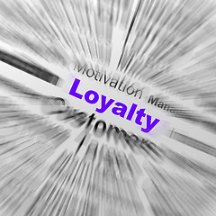 Image showing Loyalty Sphere Definition Displays Honest Fidelity And Reliabili