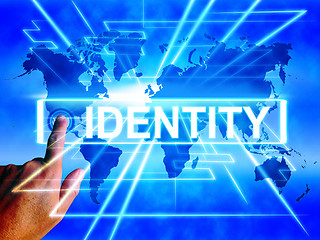 Image showing Identity Map Displays Internet or International Identification o