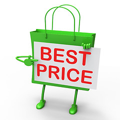 Image showing Best Price Bag Represents Bargains and Discounts