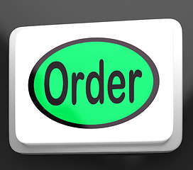 Image showing Order Button Shows Buying Online In Web Stores