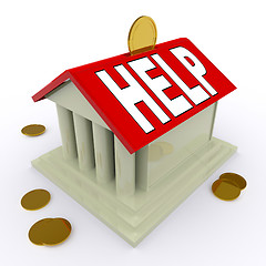 Image showing Help on House Or Money Box Means Loan Assistance