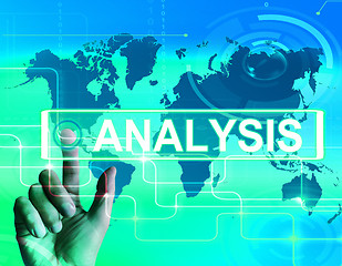 Image showing Analysis Map Displays Internet or International Data Analyzing