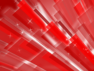 Image showing Red Bars Background Means Geometric Or Futuristic Design