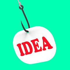 Image showing Idea On Hook Shows Innovations And Creativity