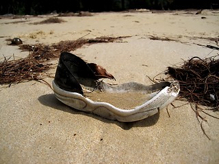 Image showing An old shoe