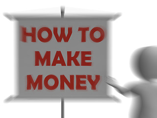 Image showing How To Make Money Board Displays Wealth And Success