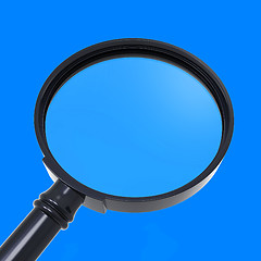 Image showing Magnifying Glass Shows Zoom Or Search