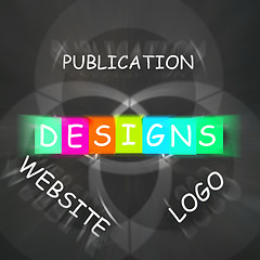 Image showing Web design Words Displays Designs for Logo Publication and Websi