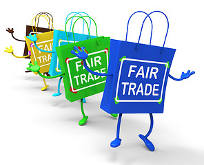 Image showing Fair Trade Bags Show Equal Deals and Exchange