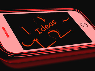 Image showing Ideas Smartphone Shows Inspiration Thoughts And Concepts