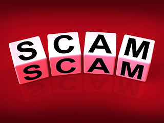 Image showing Scam Means Fraud Scheme to Rip-off or Deceive