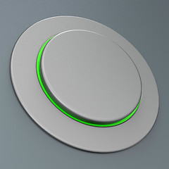 Image showing Blank Push Button Or Switch Shows Copyspace