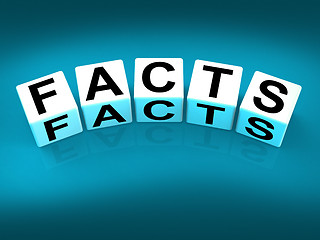 Image showing Facts Blocks Refer to Information of Reality and Truth