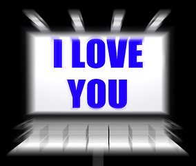 Image showing I Love You Sign Displays Romantic Loving and Caring