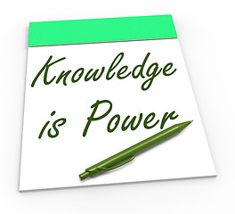 Image showing Knowledge Is Power Shows Abilities Or Knowing Secrets