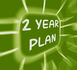 Image showing Two Year Plan Diagram Displays 2 Year Planning