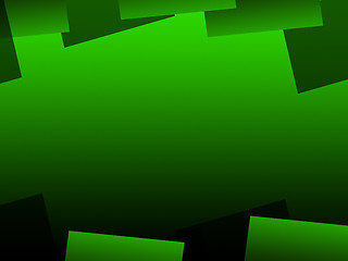 Image showing Green Geometric Background Means Digital Art Pattern