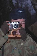 Image showing German soldier. WWII reenacting