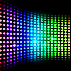 Image showing Rainbow Light Squares Background Means Modern Wallpaper Or Shini
