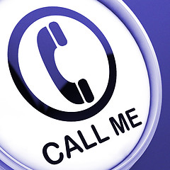 Image showing Call Me Button Shows Talk or Chat