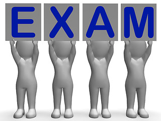 Image showing Exam Banners Means Extreme Questionnaire Or Examination