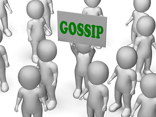 Image showing Gossip Board Character Shows Secrets And Rumours