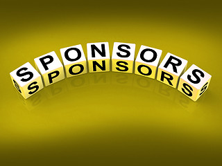 Image showing Sponsors Blocks Represent Advocates Supporters and Benefactors