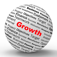 Image showing Growth Sphere Definition Shows Business Progress Or Improvement