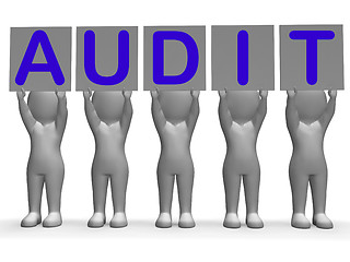 Image showing Audit Banners Means Financial Audience Or Inspection