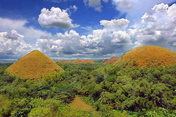 Image showing Chocolate Hills natural landmark