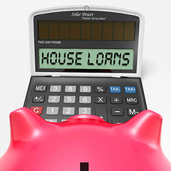 Image showing House Loans Calculator Shows Mortgage And Bank Lending