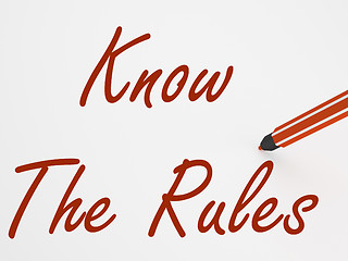 Image showing Know The Rules On Whiteboard Means Regulations And Special Condi