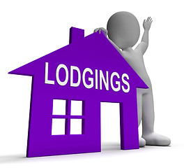 Image showing Lodgings House Means Place To Stay Or Live