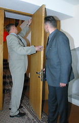 Image showing Opening door