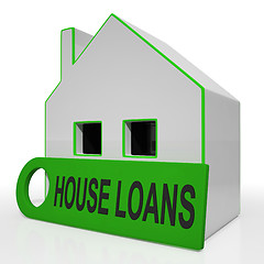 Image showing House Loans Home Means Mortgage Interest And Repay