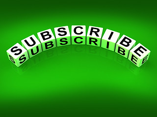 Image showing Subscribe Blocks Represent to Sign up or Apply