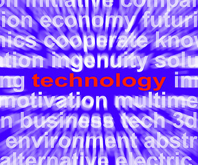 Image showing Technology Means Technological Developments Advances And Evoluti