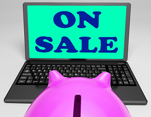 Image showing On Sale Laptop Shows Internet Discounts And Specials