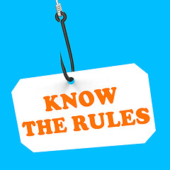 Image showing Know The Rules On Hook Shows Policy Protocol Or Law Regulations